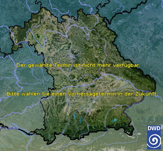 Vorhersage für heute früh mit Tiefsttemperatur und Wetter für Region Suedost